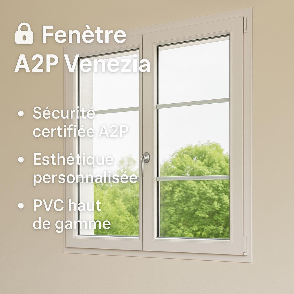 Fenêtre A2P Venezia : sécurité anti-effraction, isolation optimale et design personnalisable, pour un intérieur serein