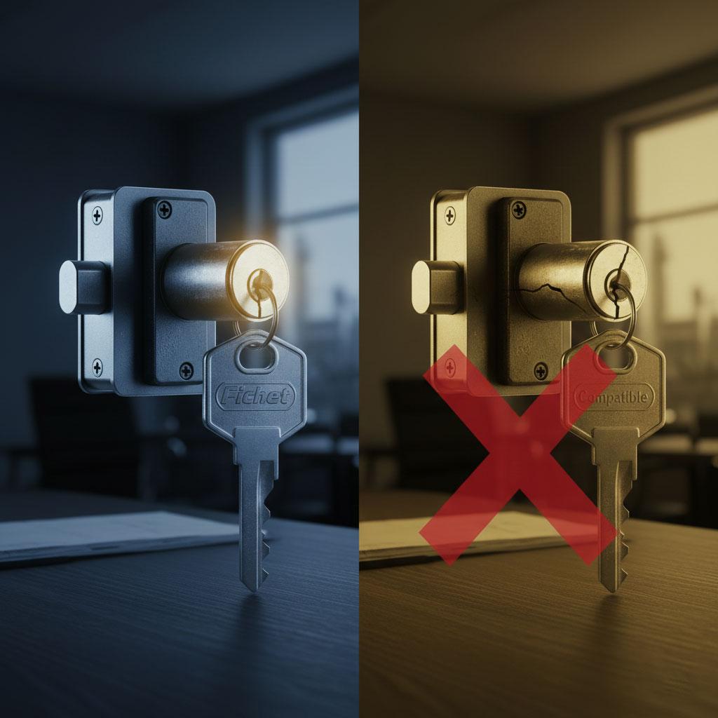 Contrefaçon et Compatible : Pourquoi seule la certification Fichet garantit la sécurité de votre foyer